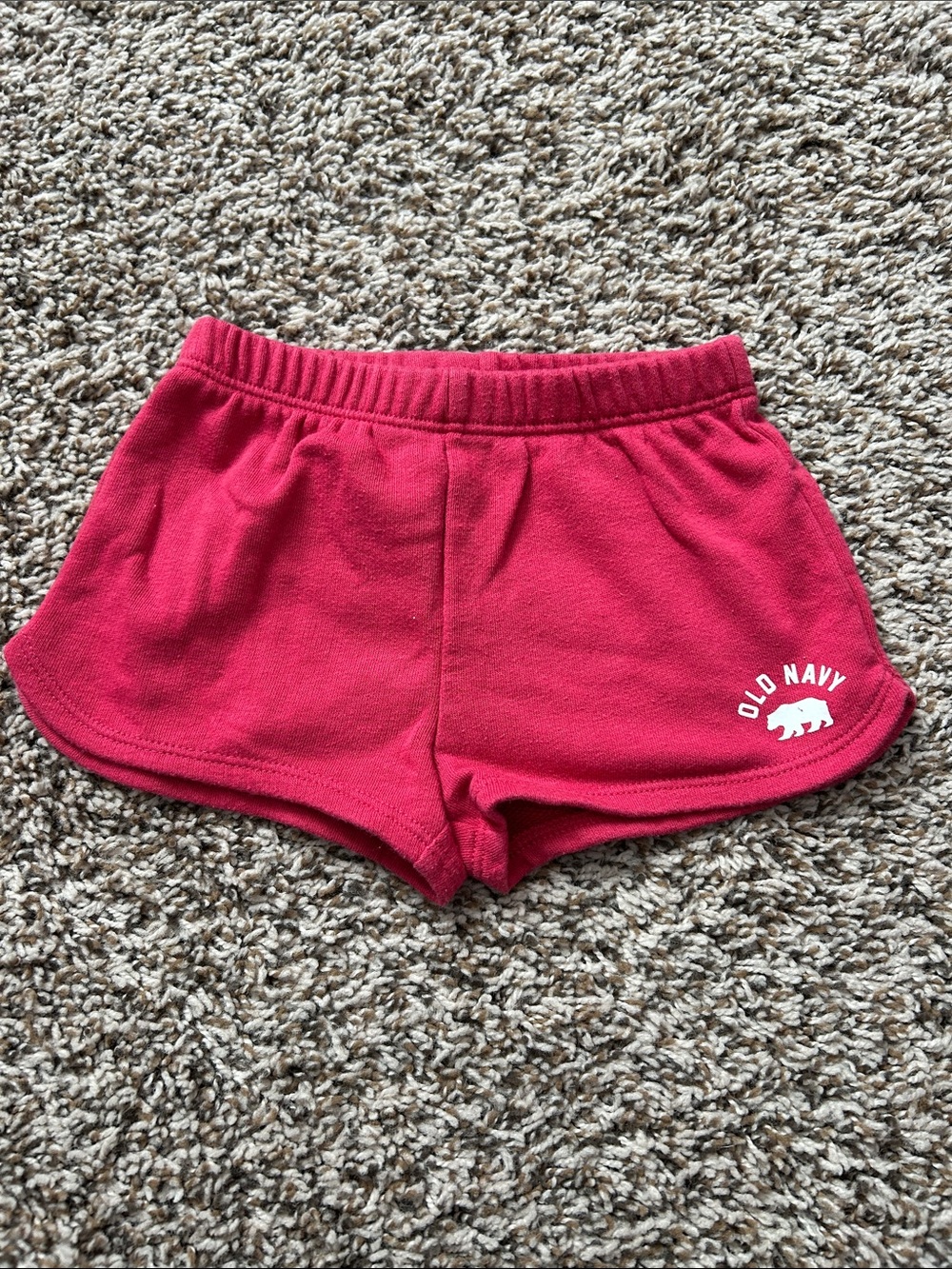 Old Navy Red Girls Pull-On Fleece Shorts